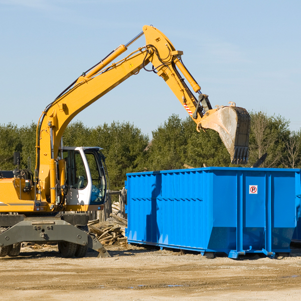 can i choose the location where the residential dumpster will be placed in Petersburg